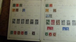 Stampsweis Nigeria collection on Scott and Harris pages est 192 Stamps