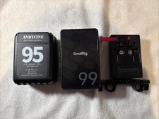 Smallrig VB99 Mini SE V-Mount, Andycine 95 Battery, Nitze V Mount Plate Bundle