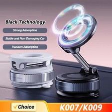 360 Adjustable Magnetic Vacuum Suction Cup Car Phone Holder Mount for MagSafe