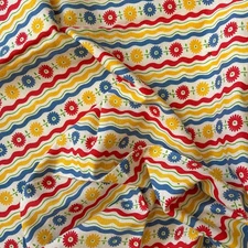 1940s Red, Yellow, Blue VTG  Full Feed Sacks SET Of FOUR MATCHING 35” x 44”