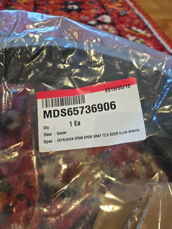 ☆ GENUINO ☆ MDS65736906 MDS47123620 MDS65736901 OEM LG Junta de fuelle de arranque -NB Foto 2 de 3