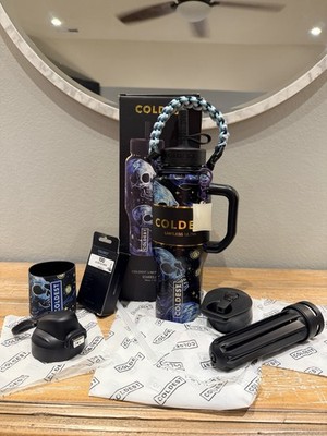 *SOLD OUT*RARE*BNIB* Coldest Starry Skulls 36 Oz Insulated Tumbler!