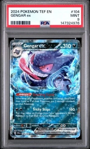 Pokemon Gengar ex Temporal Forces Double Rare #104 PSA 9 Mint
