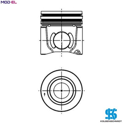 KOLBEN 41077600 STD für F4AE3481C/F4AE3481D/F4AE3481B/F4AE3481A 3,9L 4Zyl 5,9L