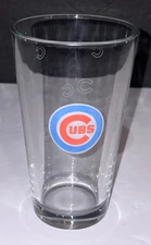 Chicago Cubs Boelter MLB 16oz Logo Pint Glass - 6" Tall