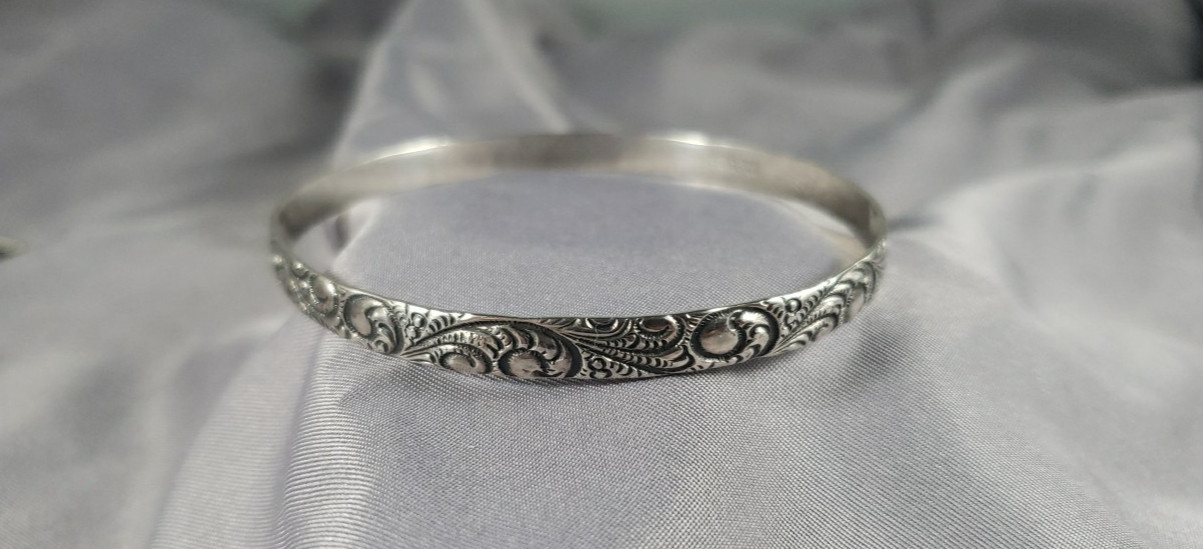DANECRAFT Vintage Sterling Stackable Bangle Brace… - image 2