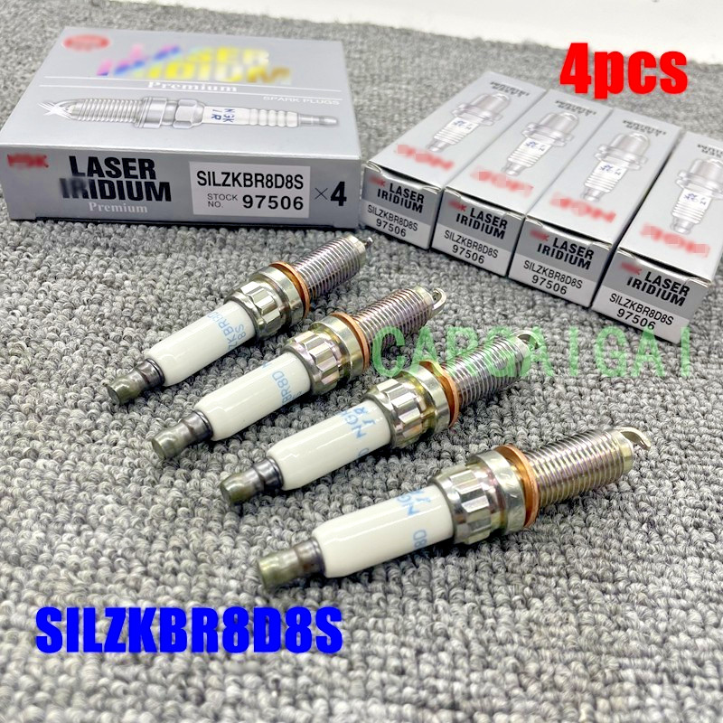 NEW 4Pcs SILZKBR8D8S 97506 Laser Iridium Spark Plugs For BMW E84 E89 F06 F06N