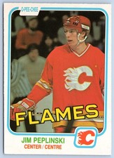 JIM PEPLINSKI RC 1981-82 O-PEE-CHEE 81-82 #49 NRMINT+            98368