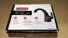 Delta 15841LF-BL Kahlo Single Handle Bathroom Faucet in Matte Black - USED 