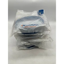 Cable Matters Cat6 Ethernet Cable Blue 100FT 500MHz Gigabit LAN Patch Lot Of 5