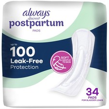 Postpartum and Adult Incontinence Pads for Women, Maximum Absorbency, Postpar...