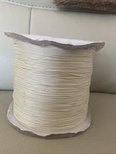Polyester Cord 1.8mm Braided 1000yds Alabaster Blind String Horizontals & Romans