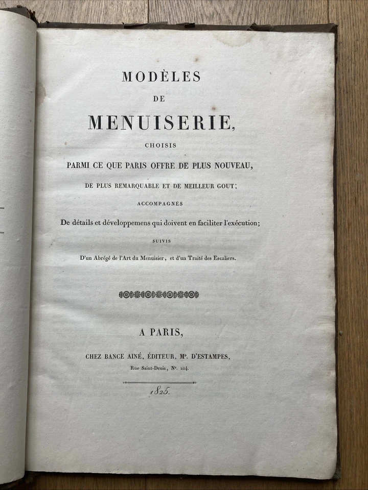 Modèles de menuiserie choisis parmi ce que Paris offre de plus nouveau - 1825 - Photo 4/4