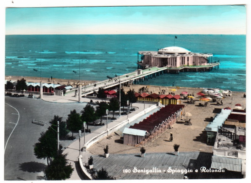 26-04008 - SENIGALLIA ANCONA - SPIAGGIA E ROTONDA NON VIAGGIATA