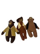 Disney McDonald's the Country Bears Plush Happy Meal Toys Set of 3 Figurines