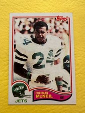 1982 Freeman McNeil New York Jets Topps Rookie Card #176. rookie card picture