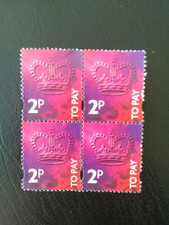 G B BLOCK OF 4  USED STAMPS 1994 TO PAY CROWNS 2  PENCE.