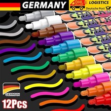 12Farben Kreidestifte Kreidemarker Tafel Fens...