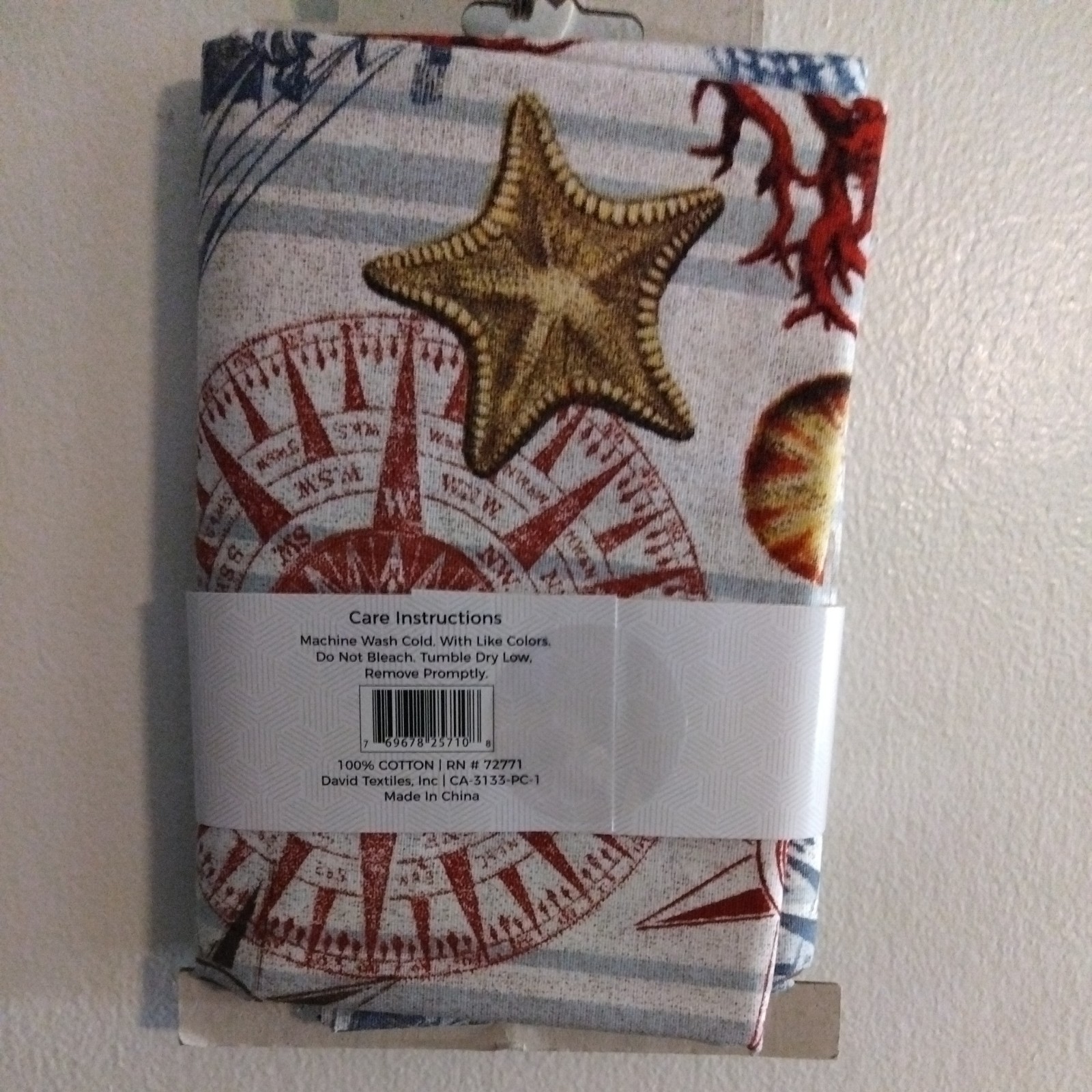 David Textiles Nautical Navigation 1 Yard Precut Fabric 100% Cotton 36" x 44"