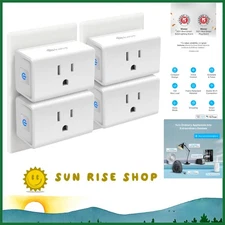 Kasa 4-Pack Mini Smart Plugs 15A - Effortless Home Automation Anytime, Anywhere