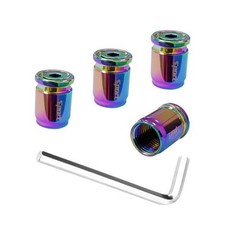 4 Pcs Locking Tire Valve Stem Caps Anti-theft Auto Tire Air 4 Pcs A-colorful 4 Pcs Locking Tire Valve Stem Caps Anti-theft Auto Tire Air 4 Pcs A-colorful