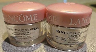 Lancome Bienfait Multi-Vital Day & Night Cream  Set - Each 0.5 oz