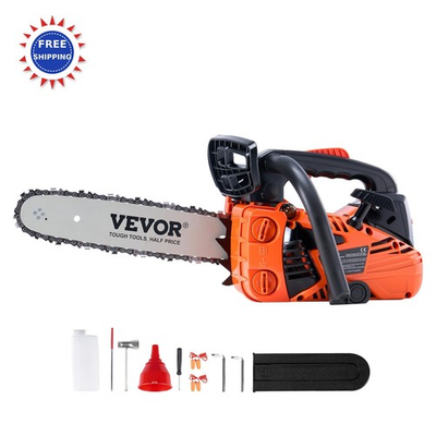 #ad #ad Chainsaw Cordless 12 Inch 25.4CC 2 Cycle Gas Powered Petrol Handheld VEVOR Tree $119.99