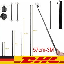 300cm Invisible Selfie Stick Stativ für Insta360 X4/ONE RS X2 Action Kamera DHL