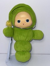 GLO WORM Hasbro Lullaby 2017 Glow Worm 10" Green plush Light Up