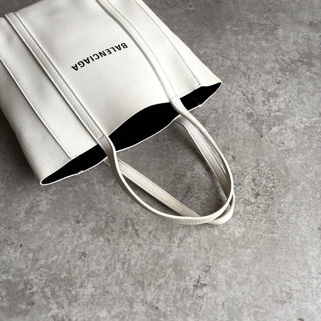 Balenciaga Everyday Tiny Tote Shoulder Bag Leather Black Women Used Authentic thumbnail 7