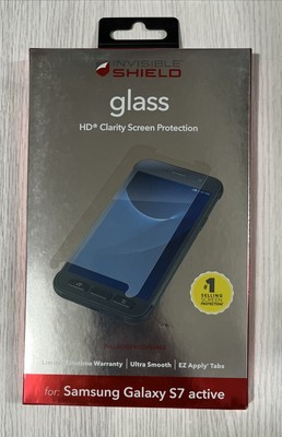 Zagg Invisible Shield Glass HD Clarity Screen Protector For Galaxy S7 active