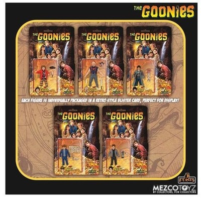 The Goonies Set of 5 1:18 Scale 3.75'' 5 Points Retro Action Figure