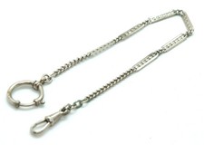 Vintage Pocket Watch Chain with Clasp Swivel 26 cm Long