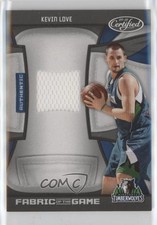 2009-10 Certified Fabric of the Game 66/250 Kevin Love #FOG-KL 1dm4