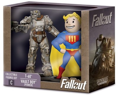Fallout Minifiguren 2er-Pack Set C T-60 & Vault Boy (Power) 7 cm
