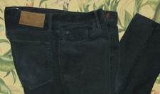 TODD SNYDER Blue Corduroy Flat Front Pants 31 x 32
