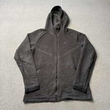 Nike Tech Fleece Jacket Mens Medium Black Hoodie Full Zip Basketball Athleisure