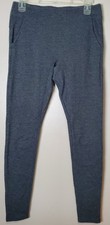 Lunya Women's Medium Gray Leggings Loungewear Casual Comfort Pockets Cotton