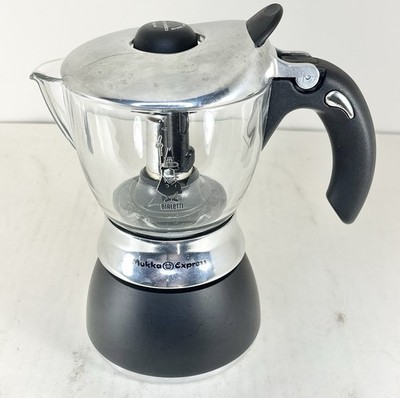 Bialetti Mukka Express Vetro Glass Stovetop Espresso Cappuccino