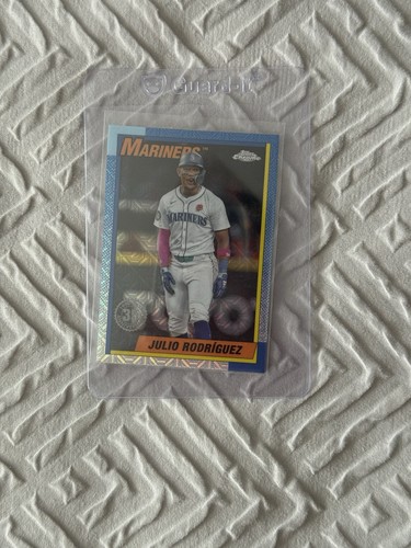 2025 Topps Series 1 JULIO RODRIGUEZ Silver Pack 1990 Chrome Mariners Mojo T90C57