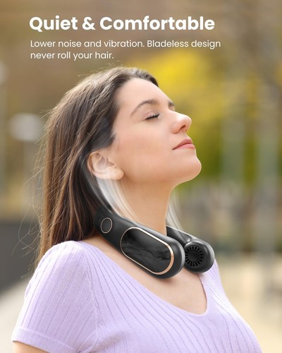 Neck Fan Rechargeable, Personal Portable Fan Battery Operated, Hands Free Wea... - Picture 5 of 6