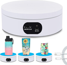Turner Cup Rotating Display Stand for Epoxy Glitter Tumbler, 360 Degree Automati