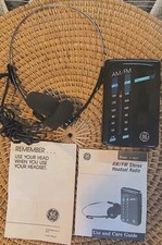 GE GENERAL ELECTRIC Walkman 7-1625A AM/FM Personal Stereo Headset Radio Complete
