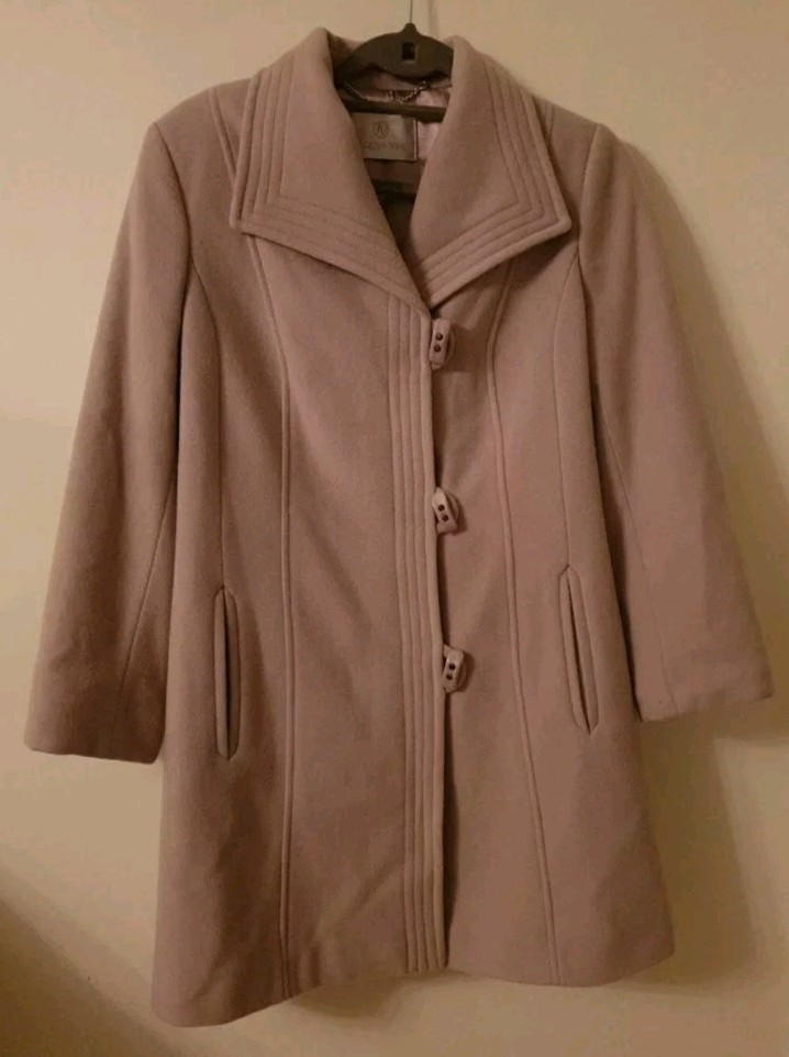 Womens Jacques Vert Coat Size 10 Jacket Wool Cashmere Eur 38 Classic Warm Smart