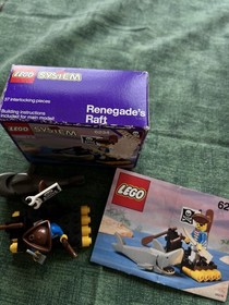 1992 LEGO Pirates Renegade's Raft (6234) 100% Complete w/ Box & Instructions