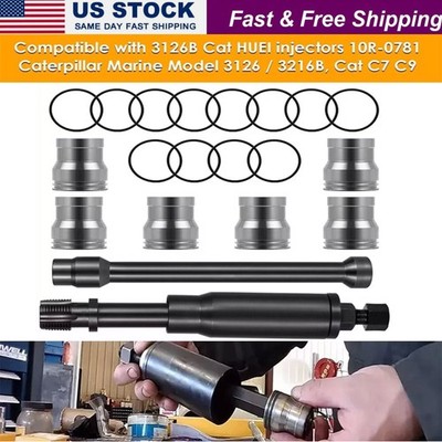 Injector Sleeve Cup Removal & Install Tool Kit for Caterpillar CAT 3126B C7 C9