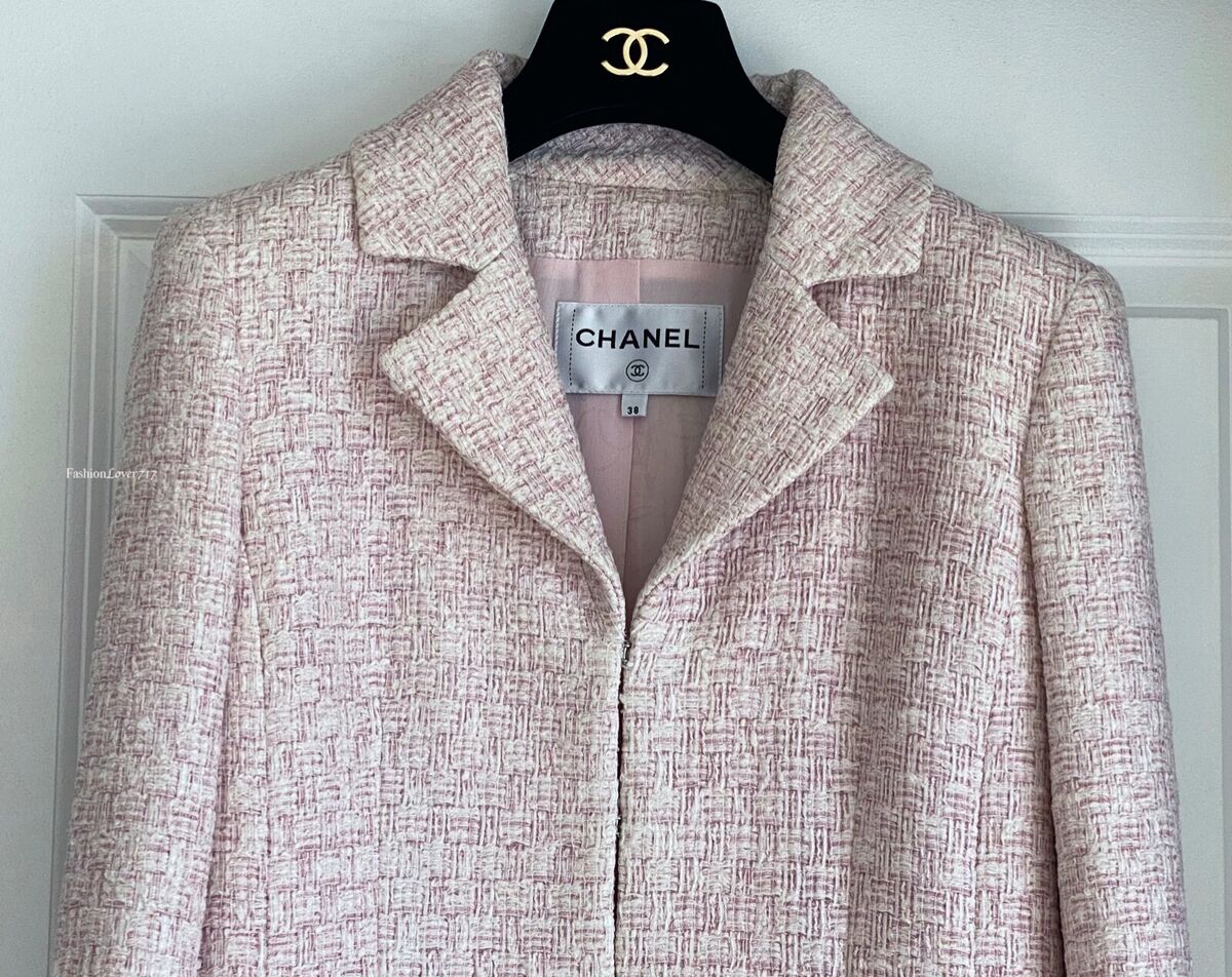 Chanel 2016 Seoul Oversized Tweed Blazer Pink Fuchsia Cotton Blend 16C  Cruise