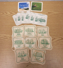 Bierdeckel 16 Stück Jever Stadt Jever 1536-1986 alte Segelschiffe Werbung beer