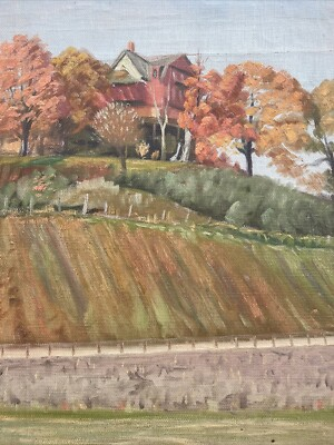 #ad Antique Painting 1910’s Impressionism Rare Kirkgaard Ashville North Carolina Oil $900.00