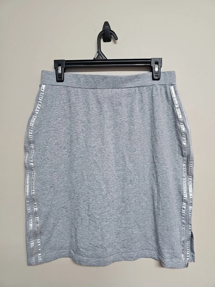 Falda para mujer BOSTON APROPIADA línea A cintura elástica gris elástica. Talla M Foto 3 de 4